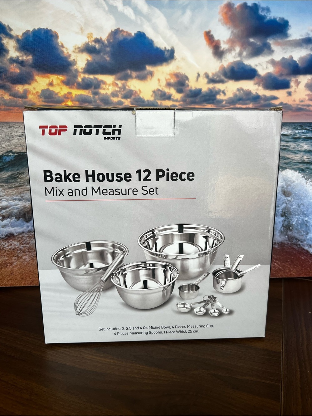 Top Notch Bake House 12-Piece Mix & Measure Set - Stainless Silver